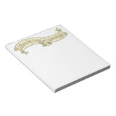 Sint Patrick's Day Greetings Golden Banner Notitieblok (Schuin)