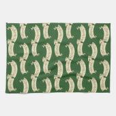 Sint Patrick's Day Greetings Golden Banner Theedoek (Horizontaal)