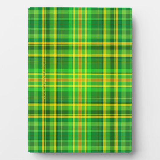 Sint Patrick's Day, groen-gele pla Fotoplaat (voorkant)