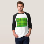 Sint Patrick's Day, groen-gele pla T-shirt (Voorkant volledig)