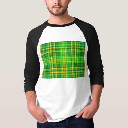 Sint Patrick's Day, groen-gele pla T-shirt (Voorkant)
