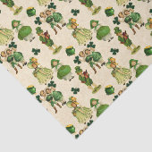 Sint Patrick's Day Holiday Patroon Weefsel Tissuepapier (Detail)