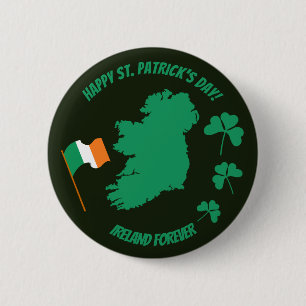 Sint Patrick's Day Iedereen Ierland voor altijd Ronde Button 5,7 Cm