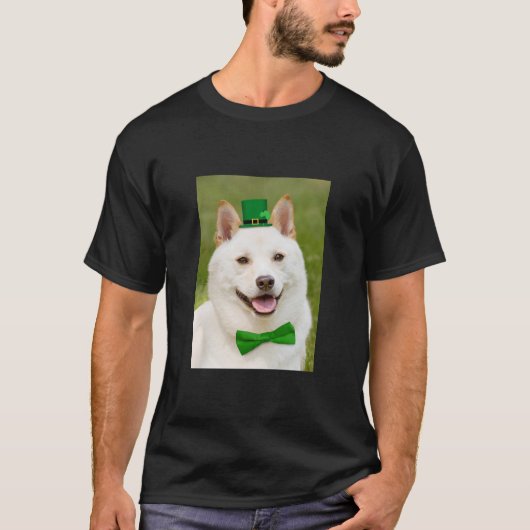 Sint Patrick's Day Iedereen Shiba Inu Dog T-shirt (Voorkant)
