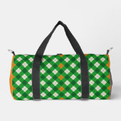 Sint-Patrick's Day Ierse gekleurde argyle Plunjezak (Voorkant)