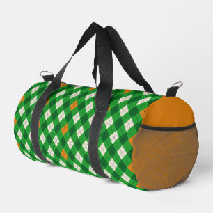 Sint-Patrick's Day Ierse gekleurde argyle Plunjezak