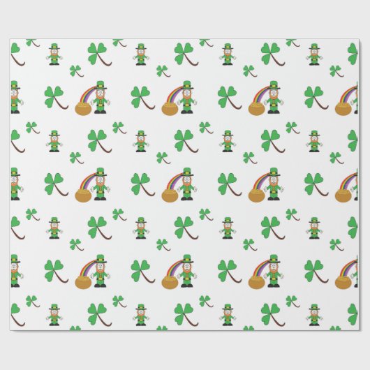 Sint-Patrick's Day inpakpapier (Vlak)