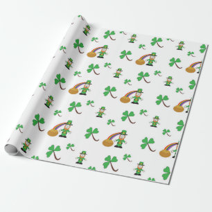 Sint-Patrick's Day inpakpapier