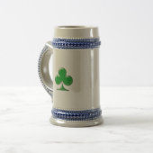Sint Patrick's Day Irish Green Clover Shamrock Bierpul (Voorkant links)