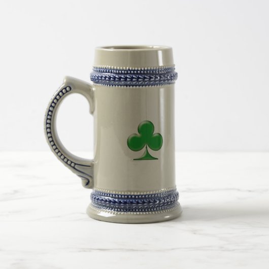 Sint Patrick's Day Irish Green Clover Shamrock Bierpul (Links)