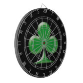 Sint Patrick's Day Irish Green Clover Shamrock Dartbord (Voorkant Links)