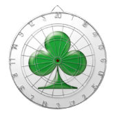Sint Patrick's Day Irish Green Clover Shamrock Dartbord (Voorkant)