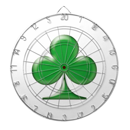 Sint Patrick's Day Irish Green Clover Shamrock Dartbord (Voorkant)