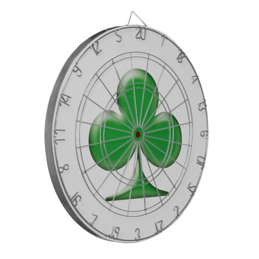 Sint Patrick's Day Irish Green Clover Shamrock Dartbord (Voorkant Links)