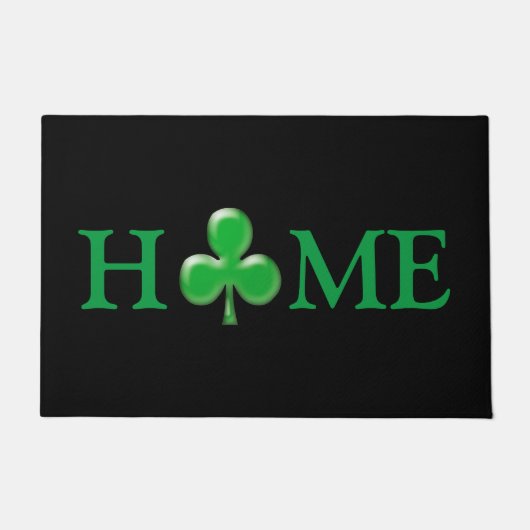 Sint Patrick's Day Irish Green Clover Shamrock Deurmat (Voorkant)