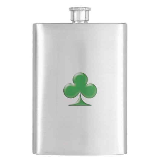 Sint Patrick's Day Irish Green Clover Shamrock Flacon (Voorkant)