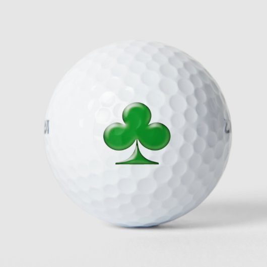 Sint Patrick's Day Irish Green Clover Shamrock Golfballen (Voorkant)