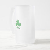 Sint Patrick's Day Irish Green Clover Shamrock Matglas Bierpul (Voorkant links)