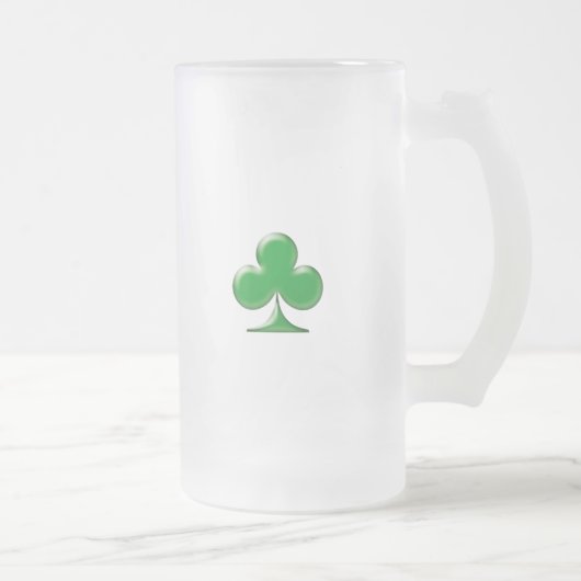 Sint Patrick's Day Irish Green Clover Shamrock Matglas Bierpul (Rechts)