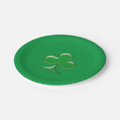 Sint Patrick's Day Irish Green Clover Shamrock Papieren Bordje (Gekanteld)
