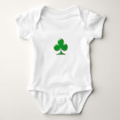 Sint Patrick's Day Irish Green Clover Shamrock Romper (Voorkant)