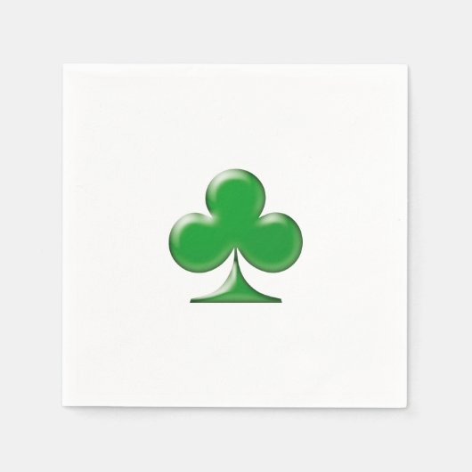 Sint Patrick's Day Irish Green Clover Shamrock Servet (Voorkant)