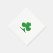 Sint Patrick's Day Irish Green Clover Shamrock Servet (Hoek)