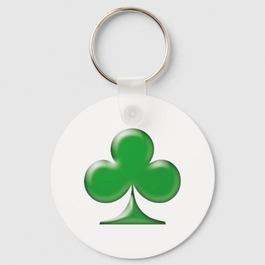 Sint Patrick's Day Irish Green Clover Shamrock Sleutelhanger (Voorkant)