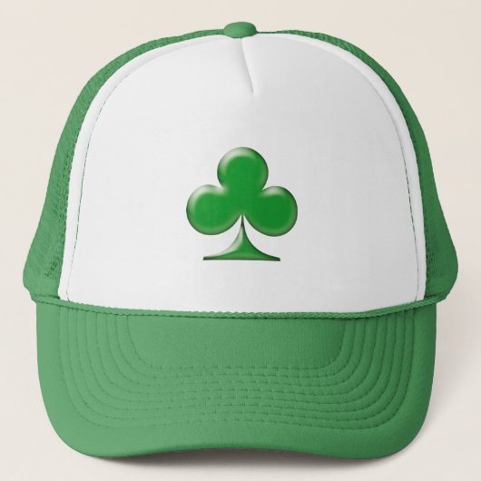 Sint Patrick's Day Irish Green Clover Shamrock Trucker Pet (Voorkant)