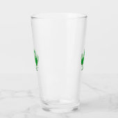 Sint Patrick's Day Irish Green Clover Symbol Beer Glas (Links)