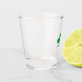 Sint Patrick's Day Irish Green Clover Symbol Shot Glas (Links)