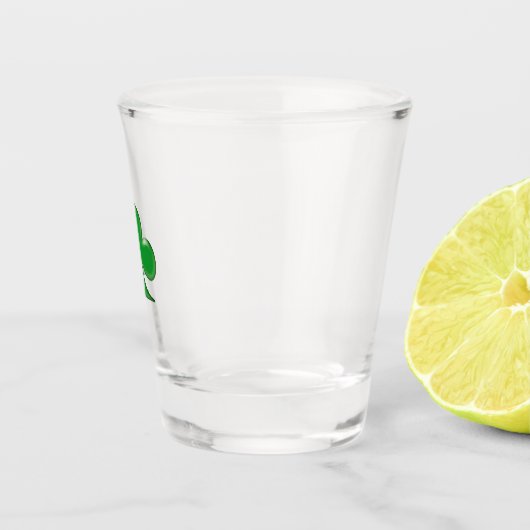 Sint Patrick's Day Irish Green Clover Symbol Shot Glas (Rechts)