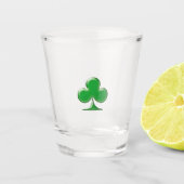 Sint Patrick's Day Irish Green Clover Symbol Shot Glas (Voorkant)