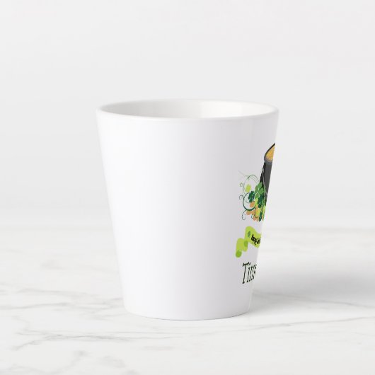 Sint-Patrick's Day is leuk en aardig Latte Mok (Voorkant)