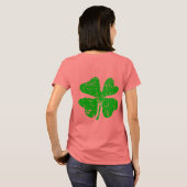 Sint Patrick's Day jack voor vrouwen | Groene sham T-shirt (Achterkant volledig)