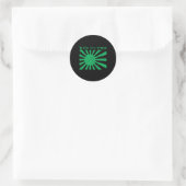Sint Patrick's Day Japans esthetisch Man Vrouw S Ronde Sticker (Tas)