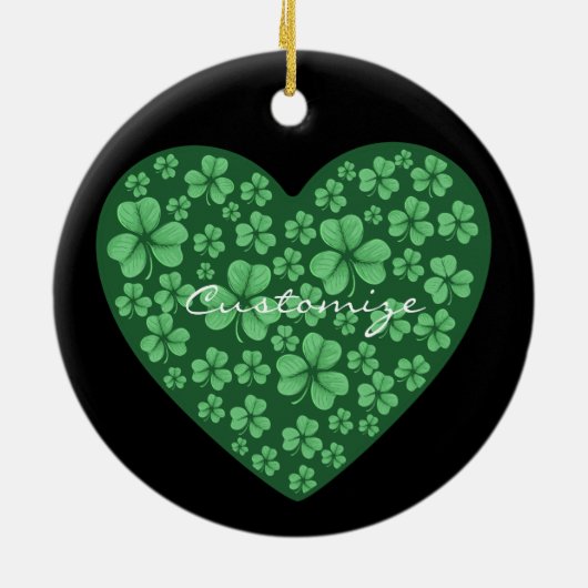 Sint Patrick's Day Keramisch Ornament (Achterkant)
