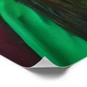 Sint Patrick's Day lady big green pet | AI Art. Poster (Hoek)