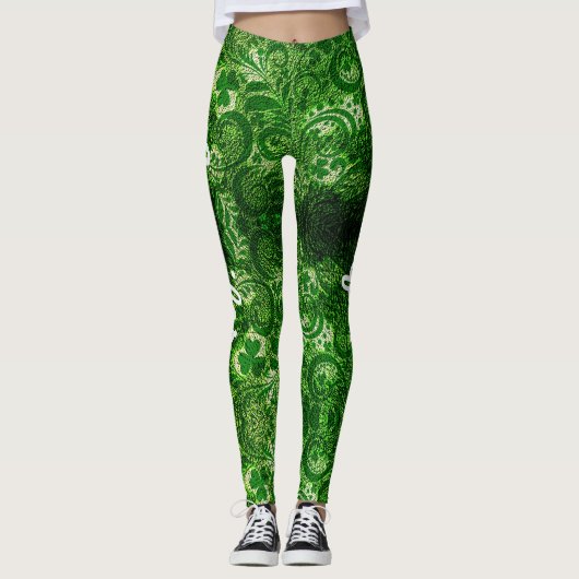 Sint Patrick's Day Leggings Saint Patrick Pants (Voorkant)