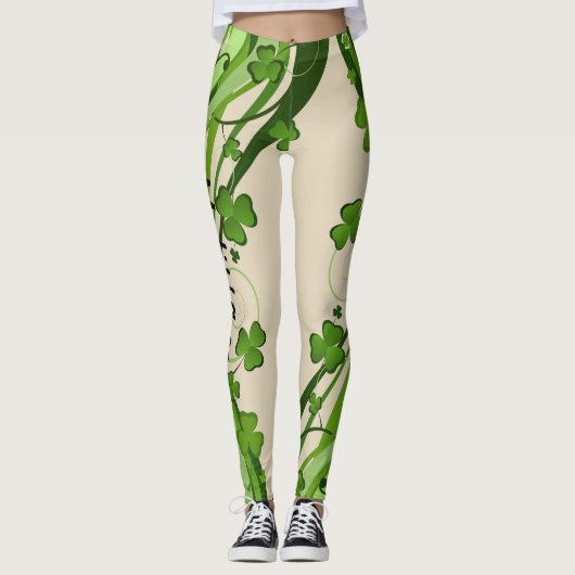 Sint Patrick's Day Leggings Saint Patrick Pants (Voorkant)