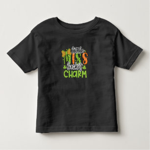 Sint Patricks Day Little Miss Lucky Charm Kinder Shirts