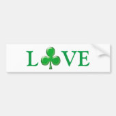 Sint Patrick's Day Love Green Clover Shamrock Bu Bumpersticker (Voorkant)