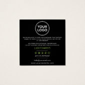 Sint Patrick's Day Lucky Bedankt voor de korting. Vierkante Visitekaartjes (Achterkant)