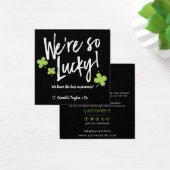 Sint Patrick's Day Lucky Bedankt voor de korting. Vierkante Visitekaartjes (Bureau)