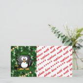 Sint-Patrick's Day Lucky Penguin met goudpot (Staand voorkant)