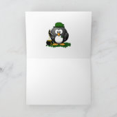 Sint-Patrick's Day Lucky Penguin met goudpot Kaart (Binnen)