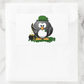 Sint-Patrick's Day Lucky Penguin met goudpot Rechthoekige Sticker (Tas)