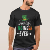 Sint Patrick's Day Lucmeestigste Engineer Ever Sha T-shirt (Voorkant)