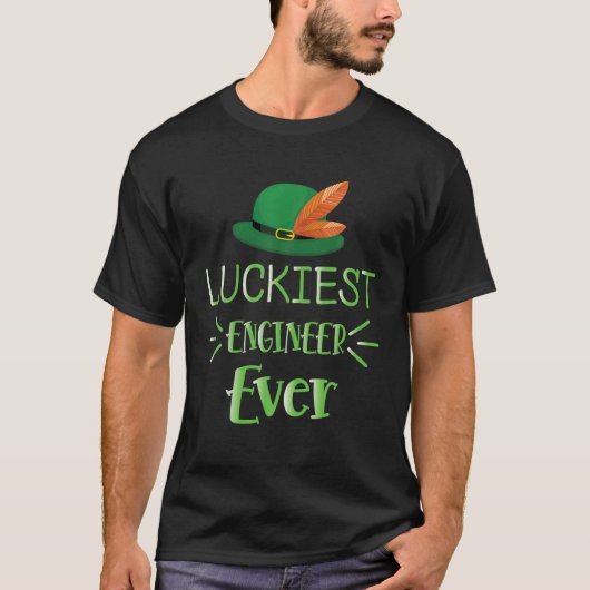 Sint Patrick's Day Lucmeestigste Engineer Ever Sha T-shirt (Voorkant)