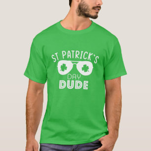 Sint Patrick's Day Man grappige zonnebril met Sham T-shirt